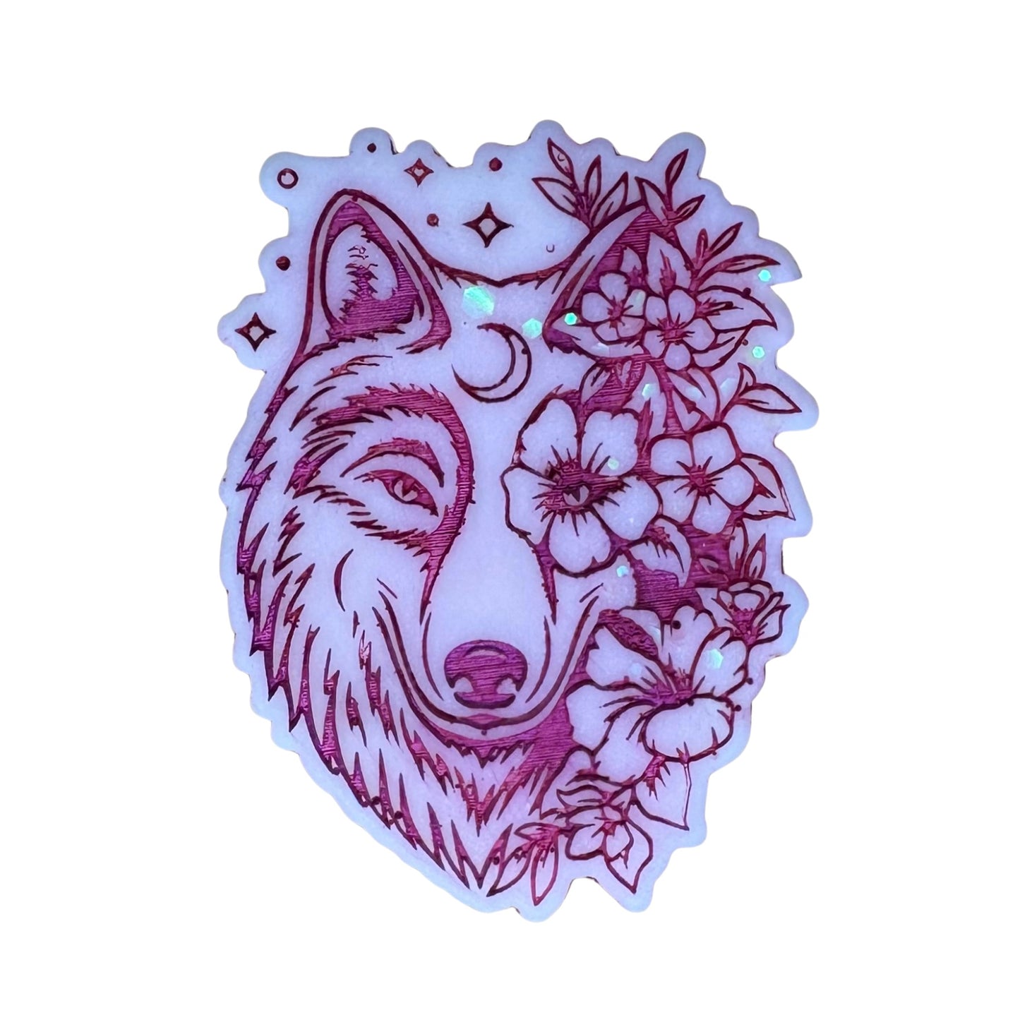 Sugared Cuddles Flower Wolf Shape