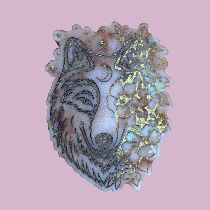 Snowflake Cookie Flower Wolf Shape