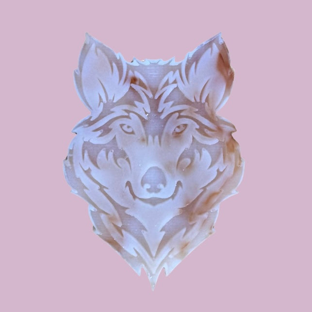Coconut Creme Wolf Shape