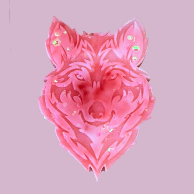Candy Floss Wolf Shape