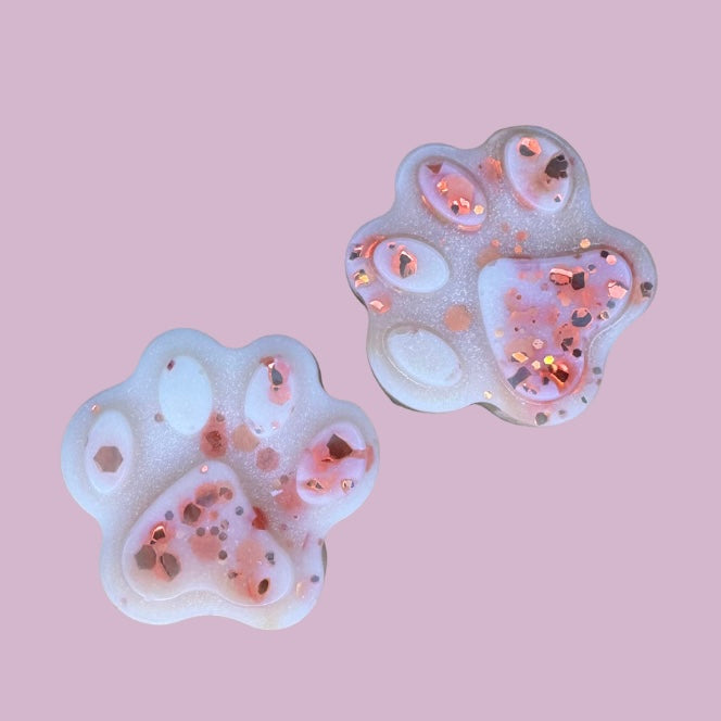 Cinnamon Bubblegum Paw Print Shapes