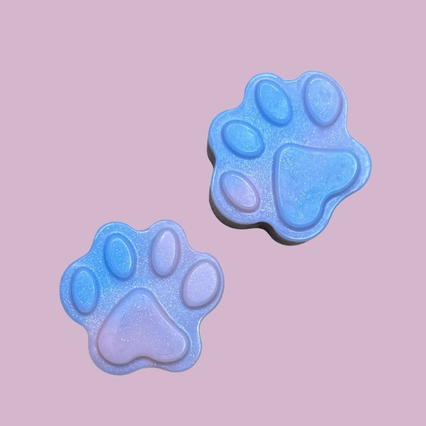 Baby Powder Paw Print Shapes