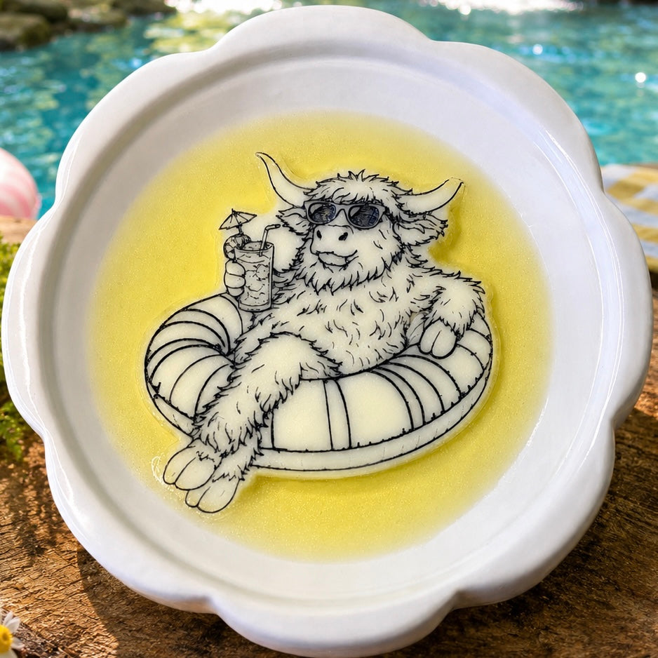 Just Chilling Highland Cow Shape