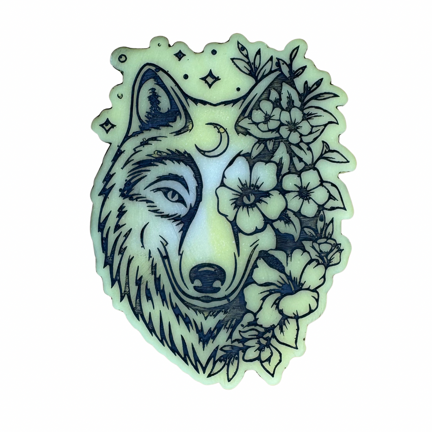 Lemon Sherbet Flower Wolf Shape