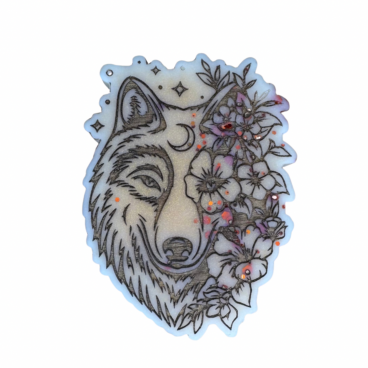 Praline & Vanilla Whip Flower Wolf Shape