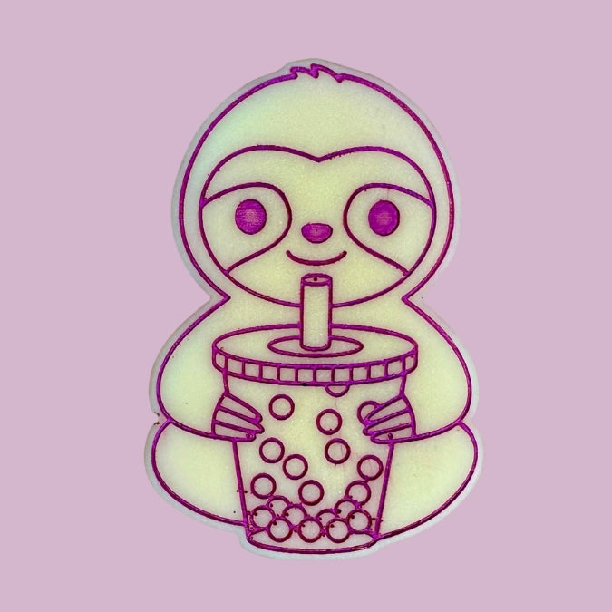 Bubble Tea Sloth Shape