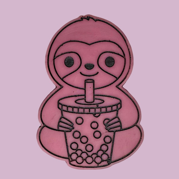Bubble Tea Sloth Shape