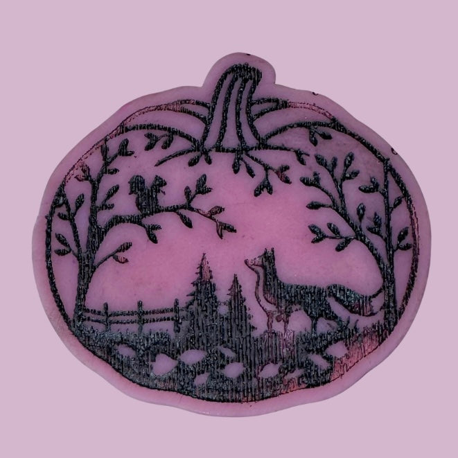 Fox Pumpkin Silhouette Shape