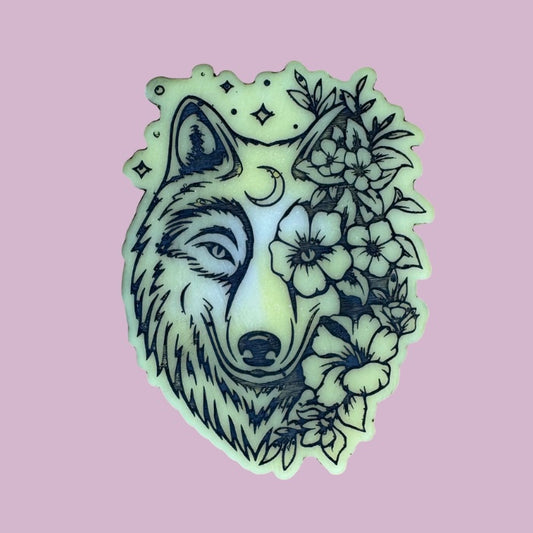 Lemon Sherbet Flower Wolf Shape