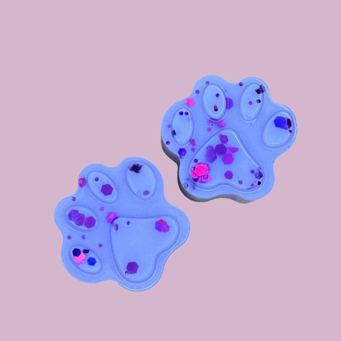 Arctic Wolf Paw Print Shapes