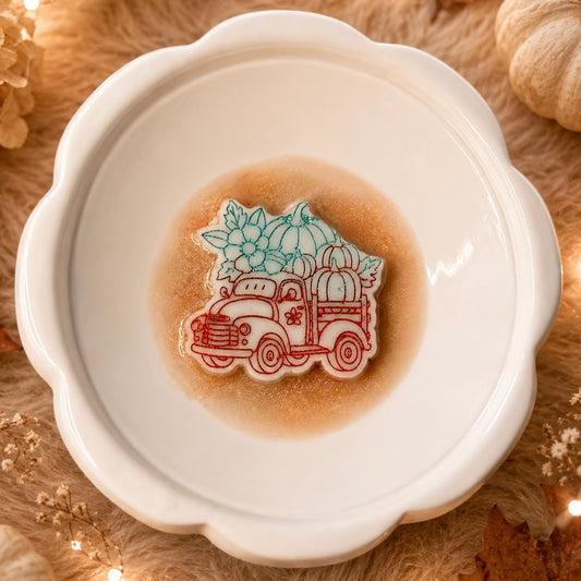 Pumpkin Truck Wax Shape