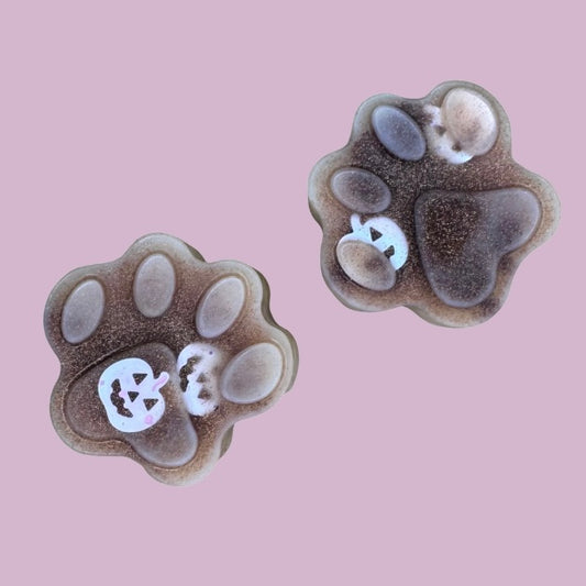 Pumpkin Pecan Waffles Paw Print Shapes