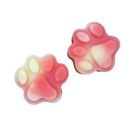 Rhubarb & Custard Paw Print Shapes