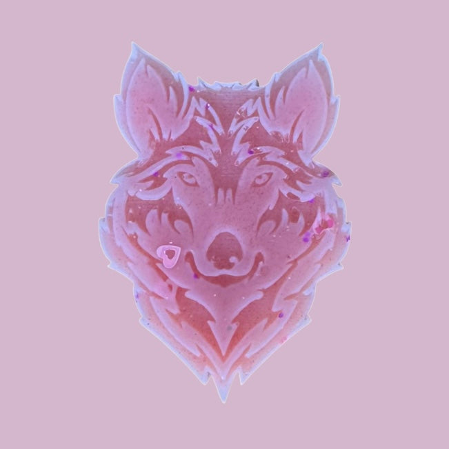 Vanilla Candy Rock Sugar Wolf Shape
