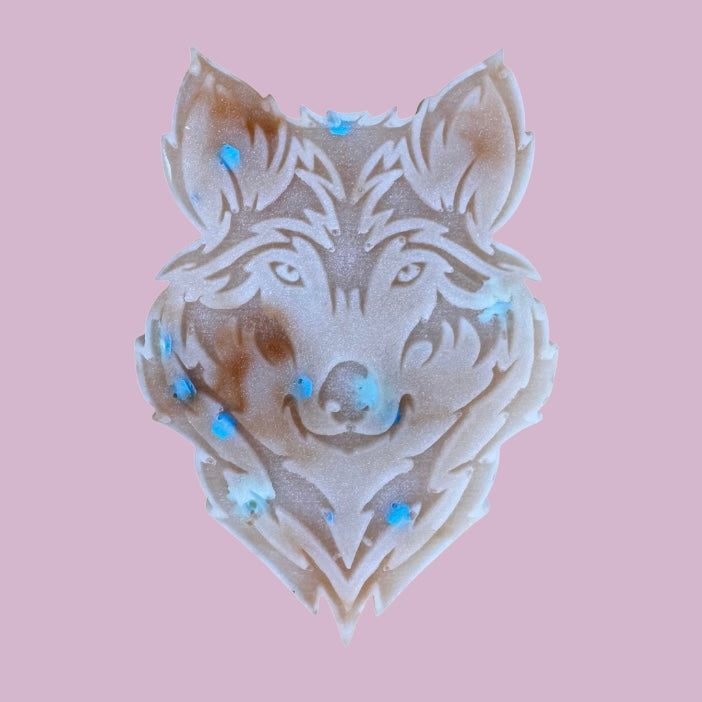 Snowflake Cookie Wolf Shape