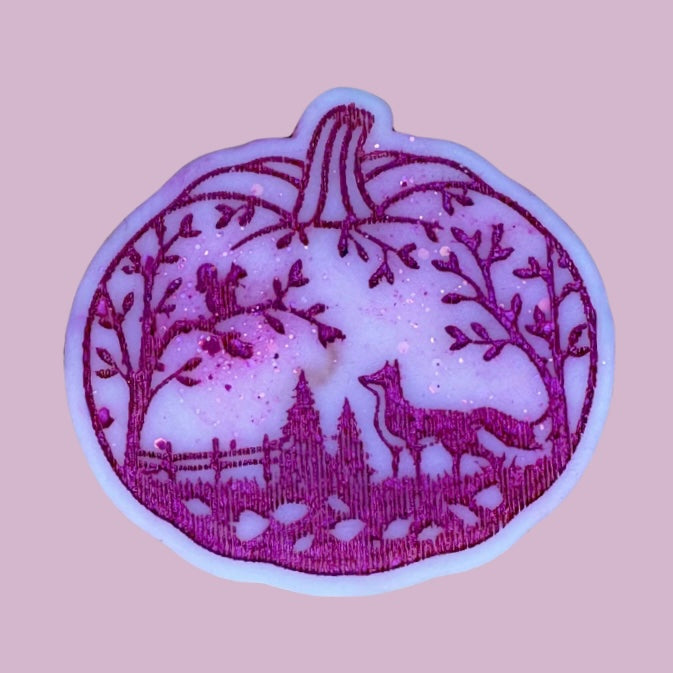 Fox Pumpkin Silhouette Shape