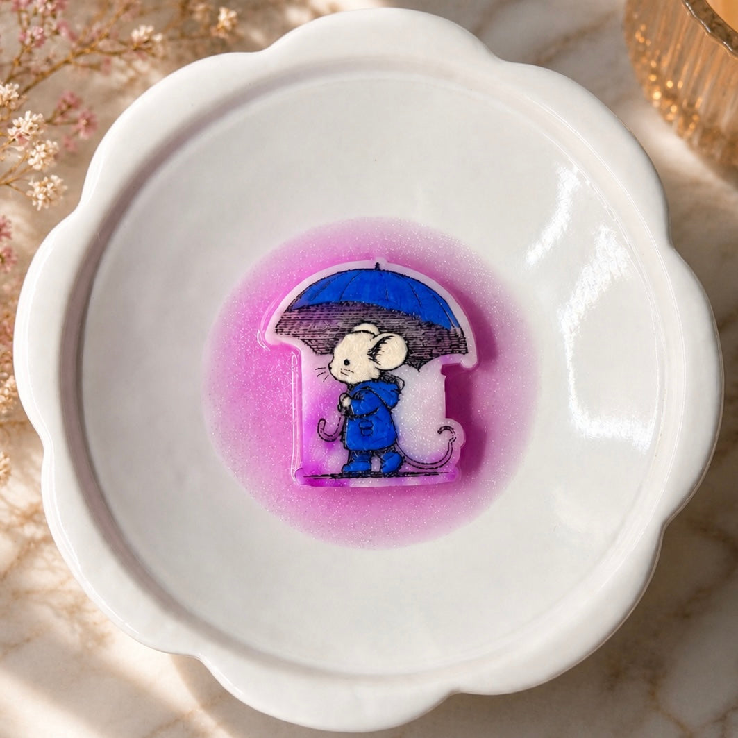 Rainy Day Mouse Wax Shape