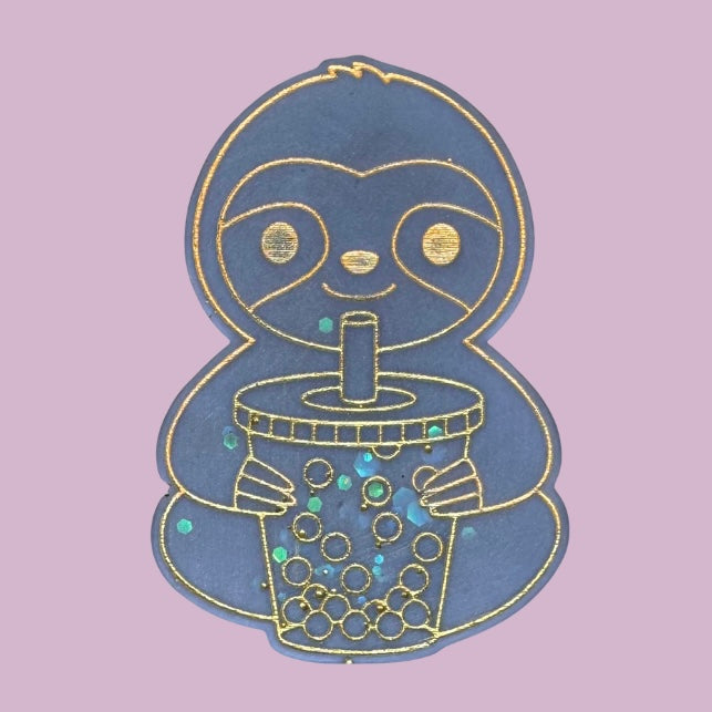 Bubble Tea Sloth Shape