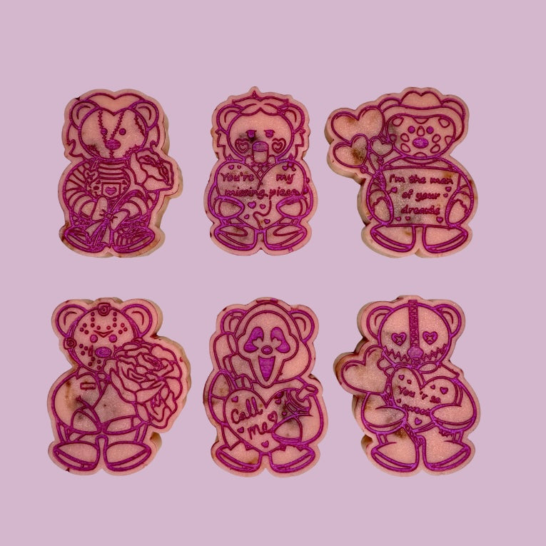 2 Mystery Valentine killer Teddies