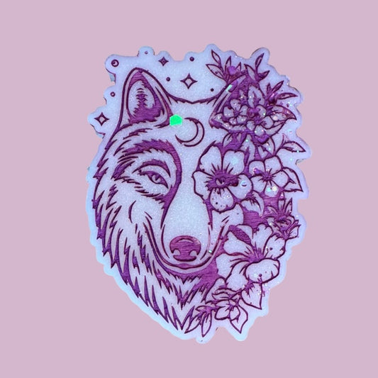 Pure Petals Flower Wolf Shape