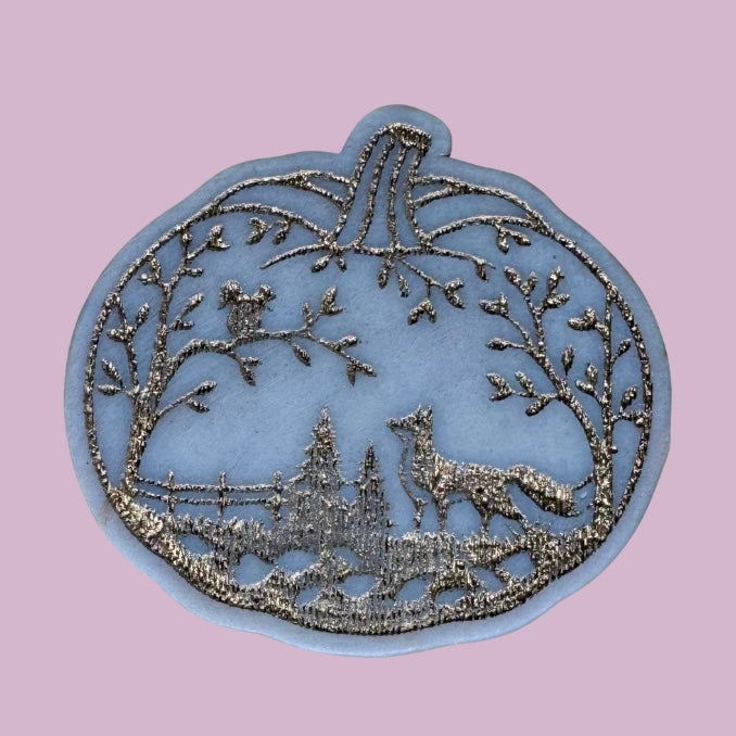 Fox Pumpkin Silhouette Shape