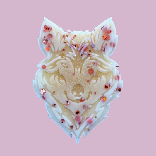 Praline & Vanilla Whip Wolf Shape