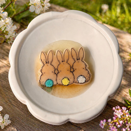Fluffy Den Bunnies Wax Shape