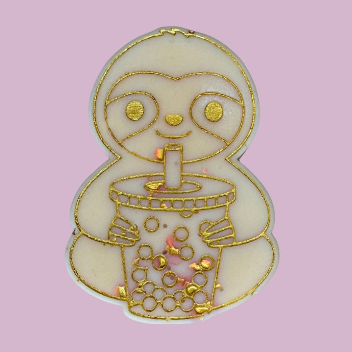 Bubble Tea Sloth Shape