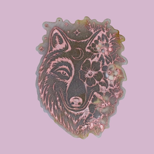 Pumpkin Pecan Waffles Flower Wolf Shape