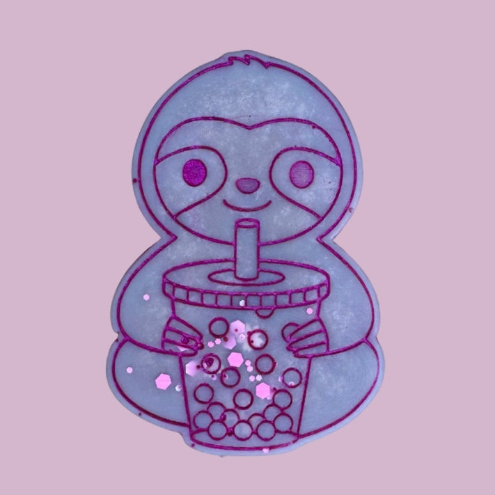 Bubble Tea Sloth Shape