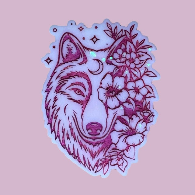 Sugared Cuddles Flower Wolf Shape