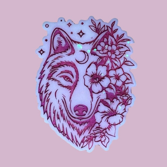 Sugared Cuddles Flower Wolf Shape