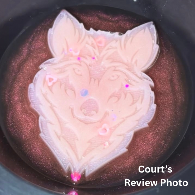 Vanilla Candy Rock Sugar Wolf Shape