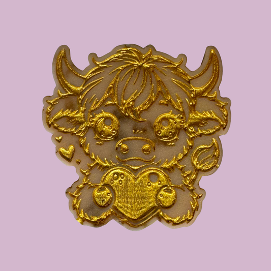Valentine Highland Cow Shape