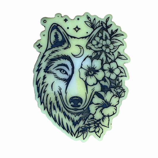 Lemon Sherbet Flower Wolf Shape
