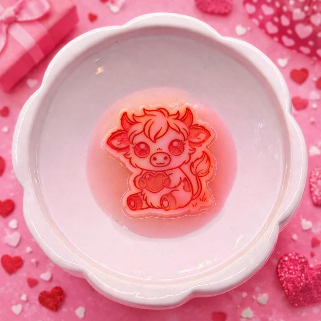 Highland Cow Valentine Shape