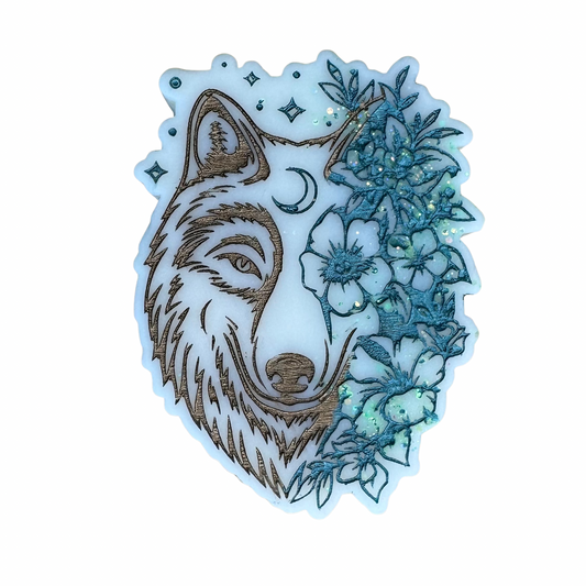 Pistachio Gelato Flower Wolf Shape