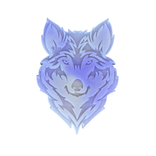 Dark Plum & Sandalwood Wolf Shape