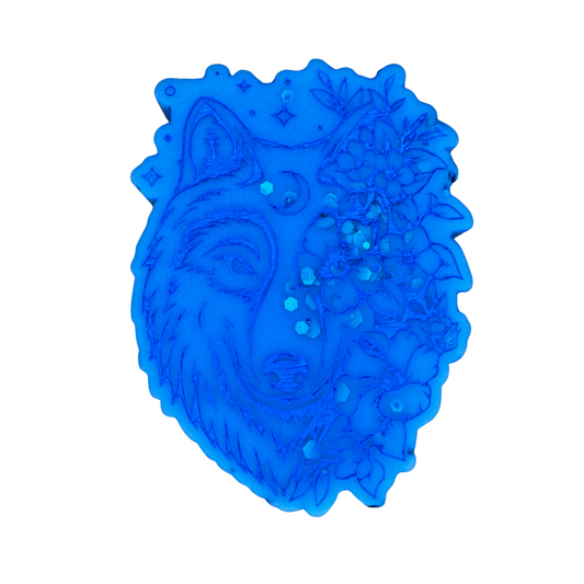Spring Awakening Flower Wolf Shape