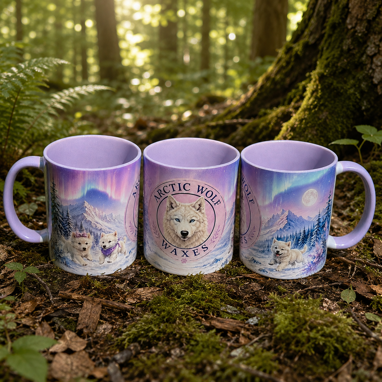 Arctic Wolf Waxes Ceramic Mug